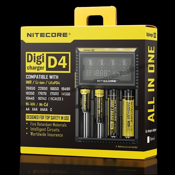 Nitecore D4 Digital Battery Charger 600