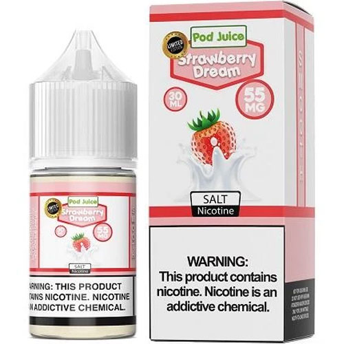 Top Rated Pod Juice Strawberry Dream Nic Salt Vape Juice
