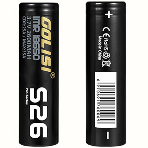 Golisi-S26-25A-2600mAh-18650-Battery-500x500